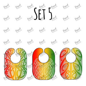 Rasta Maori Baby Bibs