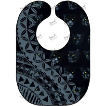 Load image into Gallery viewer, Polynesian Design Animal Bibs Black Panther
