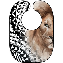 Load image into Gallery viewer, Polynesian Design Animal Bibs Lion
