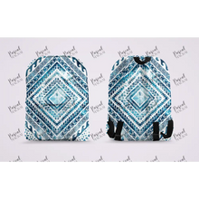 Load image into Gallery viewer, Pre Order Maori And Polynesian Pastel Backpacks Blue Design 1
