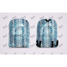 Load image into Gallery viewer, Pre Order Maori And Polynesian Pastel Backpacks Blue Design 2
