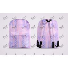 Load image into Gallery viewer, Pre Order Maori And Polynesian Pastel Backpacks Lavender Design 2
