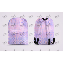 Load image into Gallery viewer, Pre Order Maori And Polynesian Pastel Backpacks Lavender Design 3
