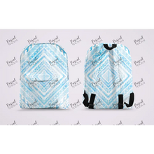 Load image into Gallery viewer, Pre Order Maori And Polynesian Pastel Backpacks Light Blue Design 1
