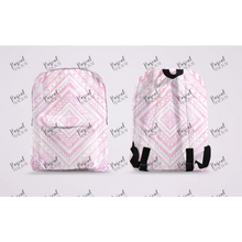 Load image into Gallery viewer, Pre Order Maori And Polynesian Pastel Backpacks Pink Design 1
