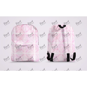 Pre Order Maori And Polynesian Pastel Backpacks Pink Design 3