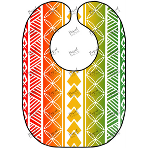 Rasta Series Poly 10 White Bibs