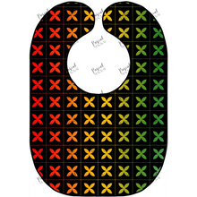 Load image into Gallery viewer, Rasta Series Poly 3 Black Bibs
