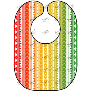 Rasta Series Poly 8 White Bibs