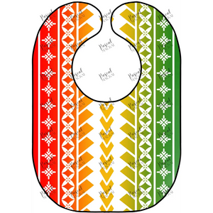 Rasta Series Poly 9 White Bibs