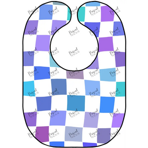 Retro Art Bibs Blue Grid