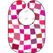 Load image into Gallery viewer, Retro Art Bibs Pink Grid
