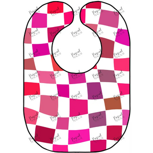 Retro Art Bibs Pink Grid