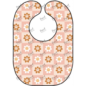 Retro Bibs Tile Daisy Squares