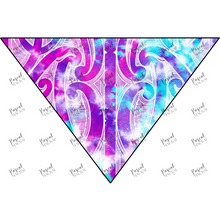 Load image into Gallery viewer, Tie Dye Bandana Bib Purple
