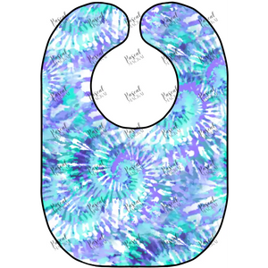 Tie Dye Bibs Aqua/Purple