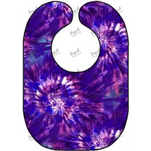 Load image into Gallery viewer, Tie Dye Bibs Purple
