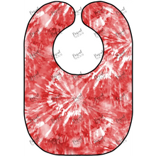 Load image into Gallery viewer, Tie Dye Bibs Red
